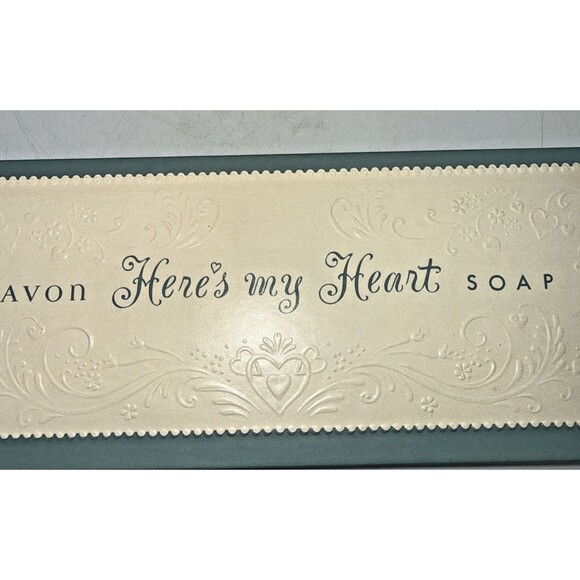 Vintage Avon Here's My Heart Soap Set Of 3 Guest Soap Decoratve Soap New - Picture 7 of 9